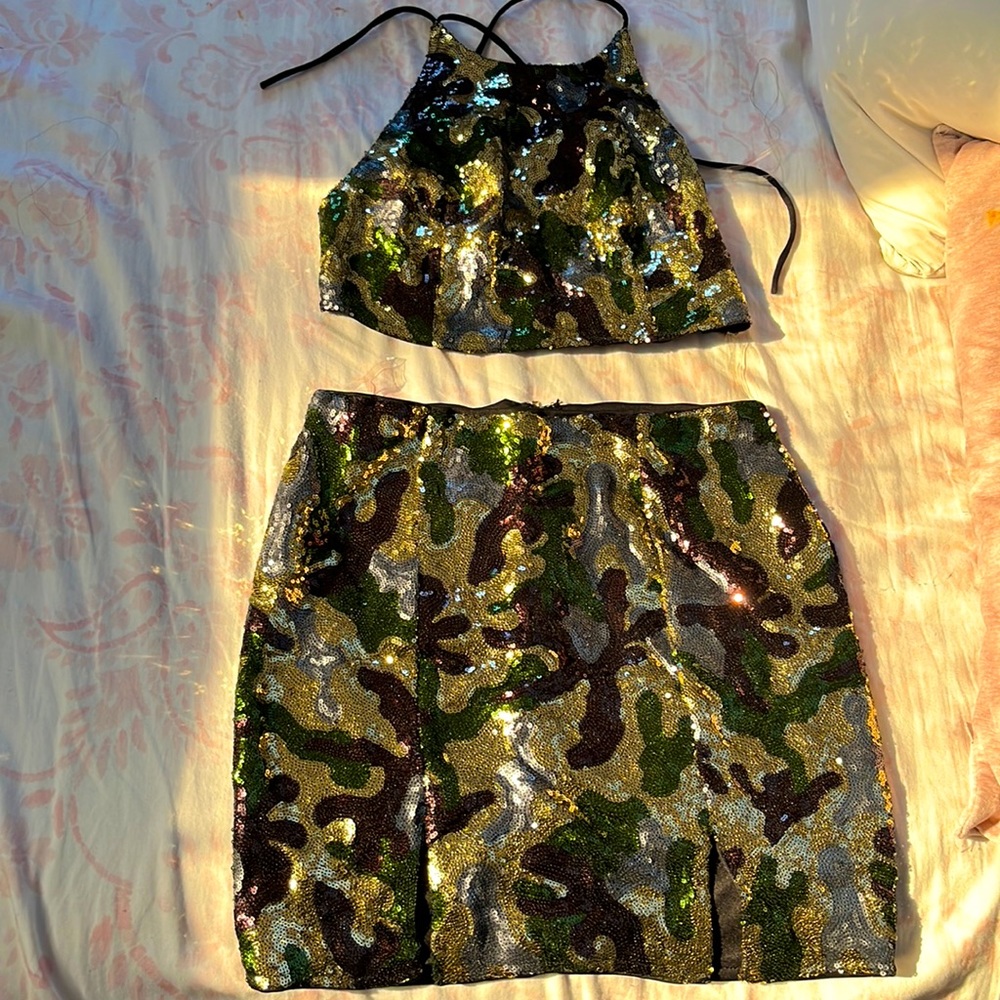 Camo two piece set